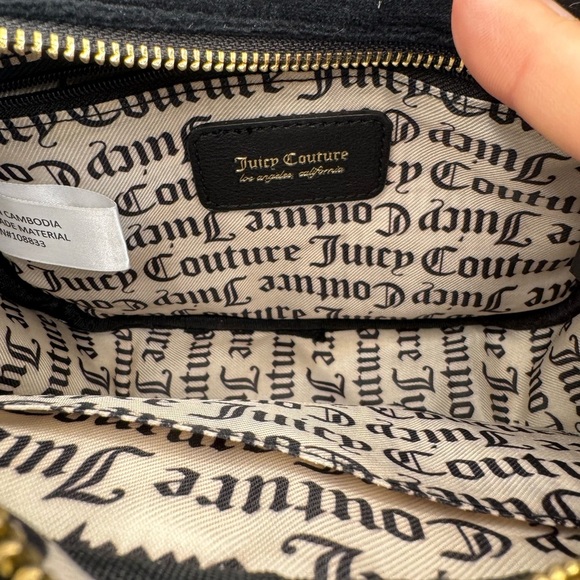 Juicy Couture Black Velvet Crossbody Bag 💕 - Picture 6 of 8